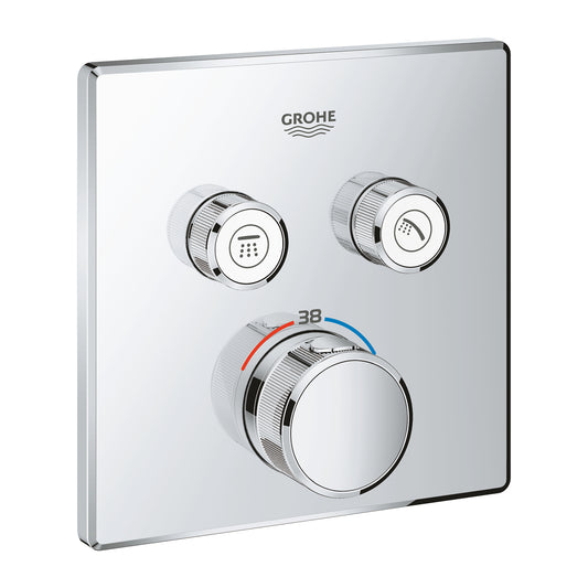 סט כיסוי (בלבד) לאיטרפוץ תרמוסטטי 4 דרך מרובע GROHE SmartControl
